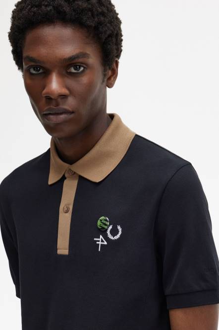 Fred Perry muškarci polo majica s kontrastnim ovratnikom N42N370 odjeća mornarsko plava
