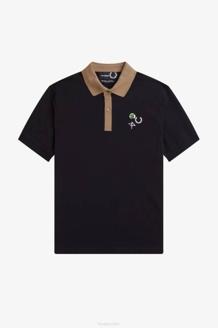 Fred Perry muškarci polo majica s kontrastnim ovratnikom N42N370 odjeća mornarsko plava