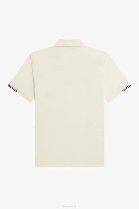 Fred Perry muškarci polo majica s polupasferšlusom N42N278 odjeća ekru