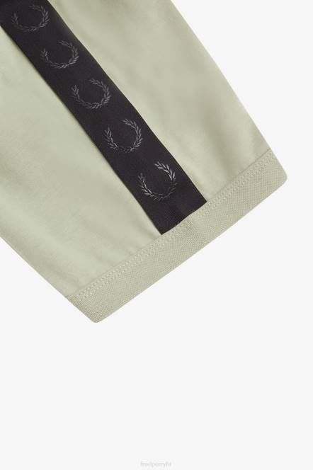 Fred Perry muškarci Majica tonalne trake Ringer N42N479 odjeća morska trava/crna