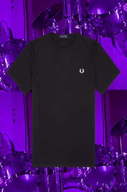 Fred Perry muškarci Seoul Ringer majica N42N555 odjeća crno