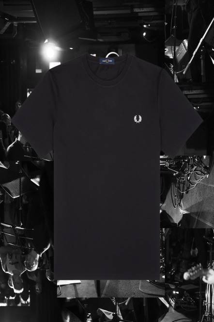 Fred Perry muškarci bristol ringer majica N42N591 odjeća crno
