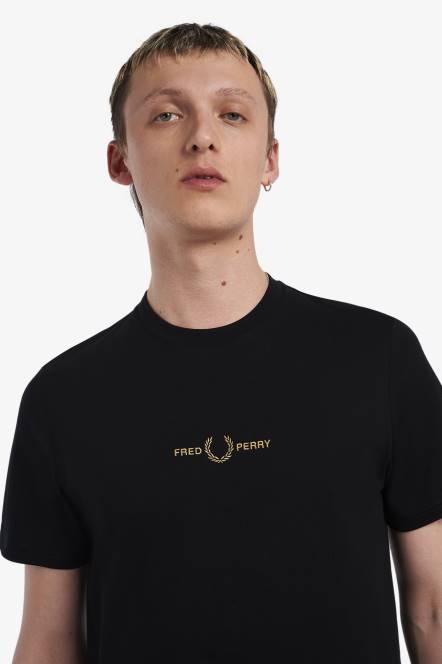 Fred Perry muškarci izvezena majica N42N503 odjeća crno