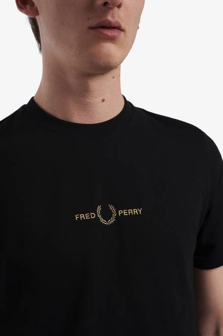 Fred Perry muškarci izvezena majica N42N503 odjeća crno