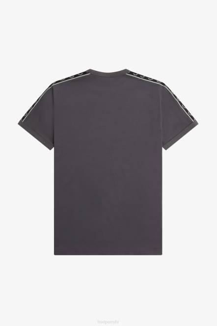 Fred Perry muškarci kontrastna traka ringer t-shirt N42N488 odjeća metalni/crni