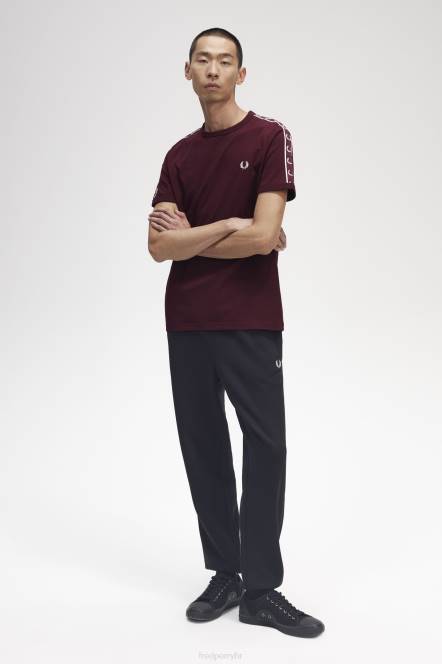 Fred Perry muškarci kontrastna traka ringer t-shirt N42N508 odjeća volovska krv