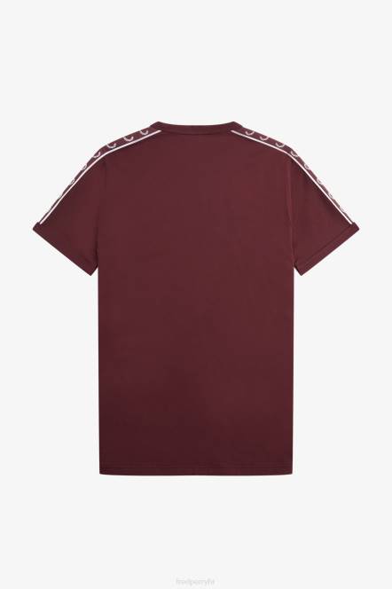 Fred Perry muškarci kontrastna traka ringer t-shirt N42N508 odjeća volovska krv