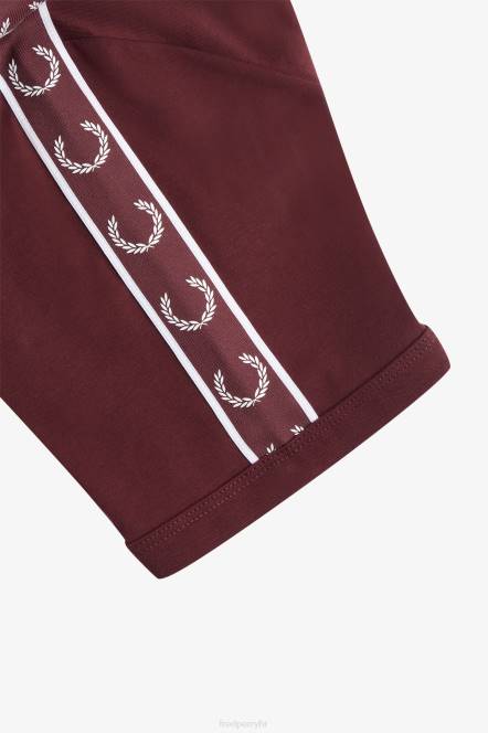 Fred Perry muškarci kontrastna traka ringer t-shirt N42N508 odjeća volovska krv