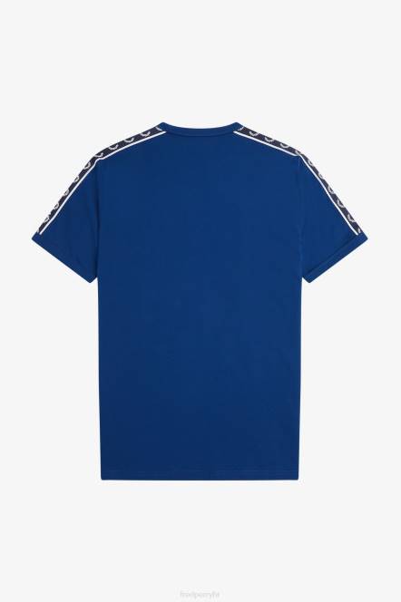 Fred Perry muškarci kontrastna traka ringer t-shirt N42N529 odjeća zasjenjena kobalt/mornarska