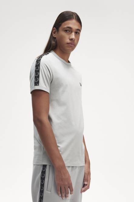 Fred Perry muškarci kontrastna traka ringer t-shirt N42N586 odjeća vapnenac/crna