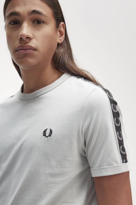 Fred Perry muškarci kontrastna traka ringer t-shirt N42N586 odjeća vapnenac/crna