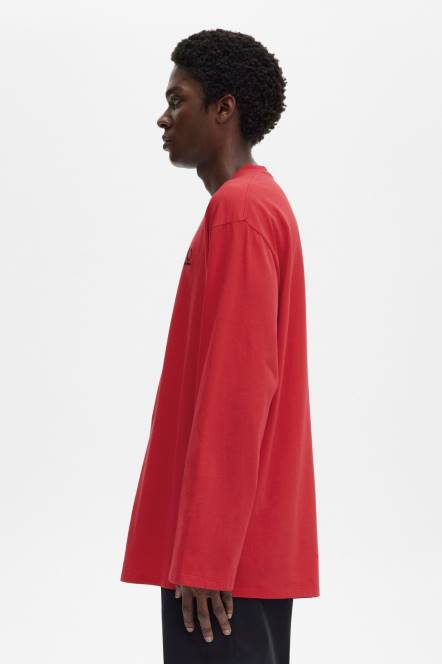 Fred Perry muškarci majica dugih rukava s printom N42N551 odjeća crno