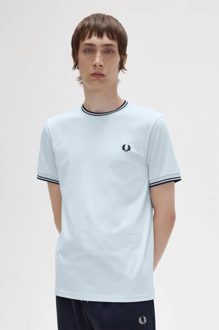 Fred Perry muškarci majica s dva vrha N42N480 odjeća lagani led