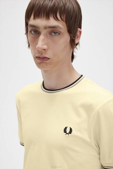 Fred Perry muškarci majica s dva vrha N42N481 odjeća sladoled
