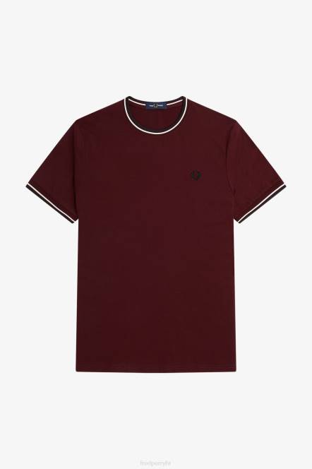 Fred Perry muškarci majica s dva vrha N42N512 odjeća volovska krv