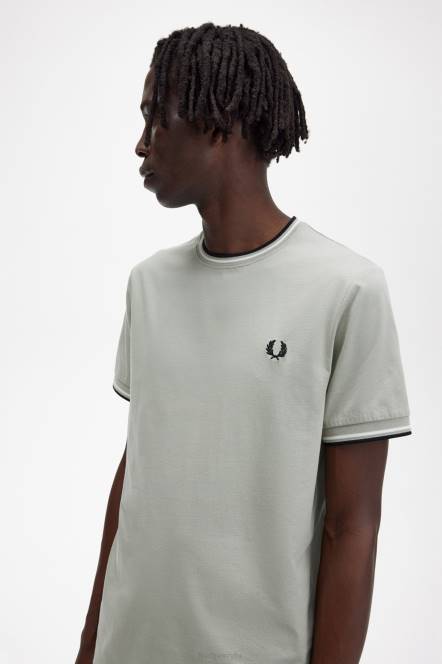 Fred Perry muškarci majica s dva vrha N42N533 odjeća morska trava