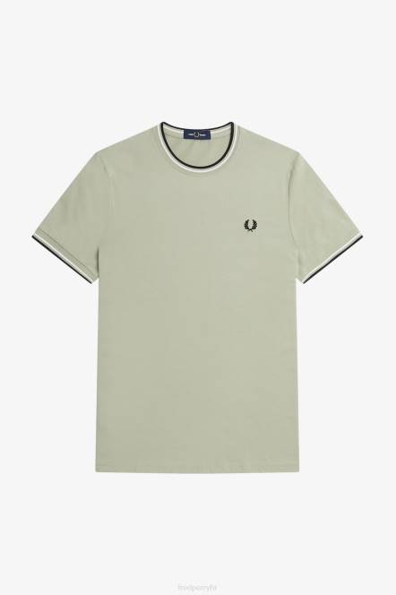 Fred Perry muškarci majica s dva vrha N42N533 odjeća morska trava
