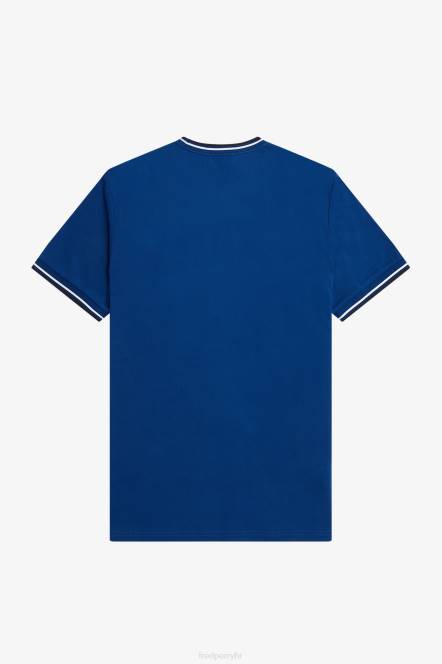 Fred Perry muškarci majica s dva vrha N42N537 odjeća osjenčani kobalt