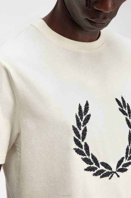 Fred Perry muškarci majica s križićima N42N554 odjeća ekru