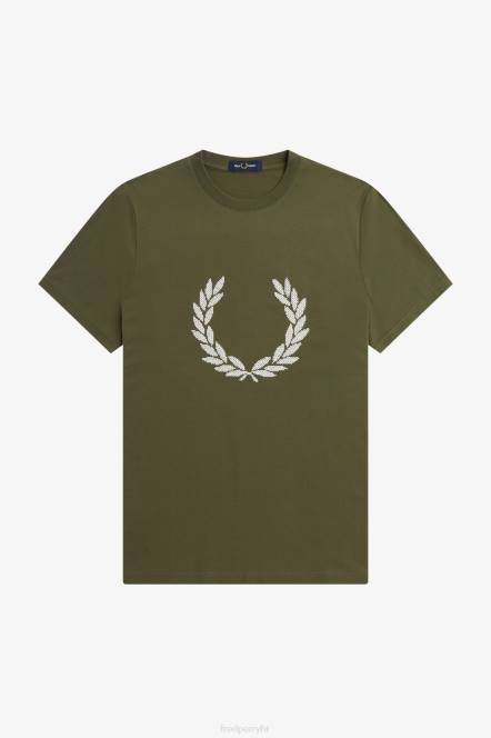 Fred Perry muškarci majica s križićima N42N563 odjeća jednolična zelena