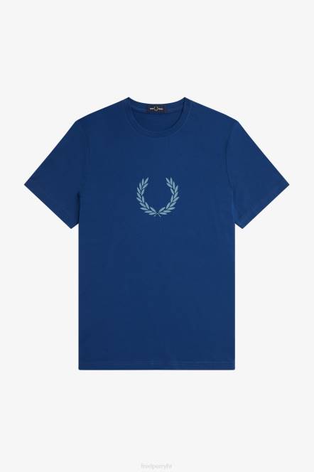 Fred Perry muškarci majica s lovorovim vijencem N42N545 odjeća osjenčani kobalt