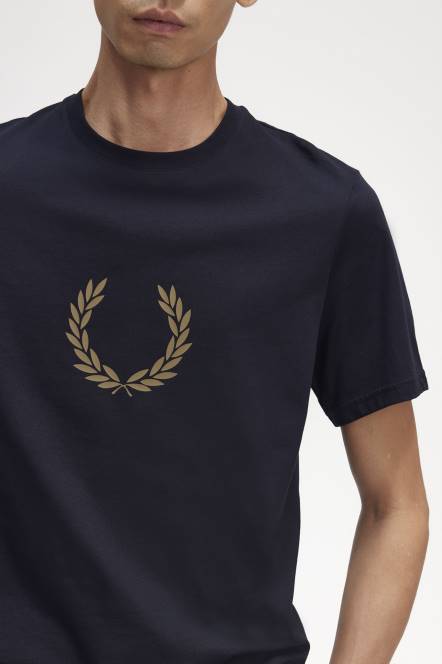 Fred Perry muškarci majica s lovorovim vijencem N42N556 odjeća mornarica
