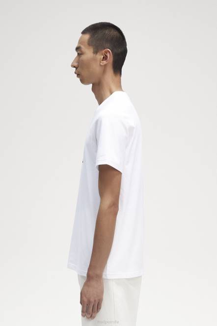 Fred Perry muškarci majica s lovorovim vijencem N42N557 odjeća bijela