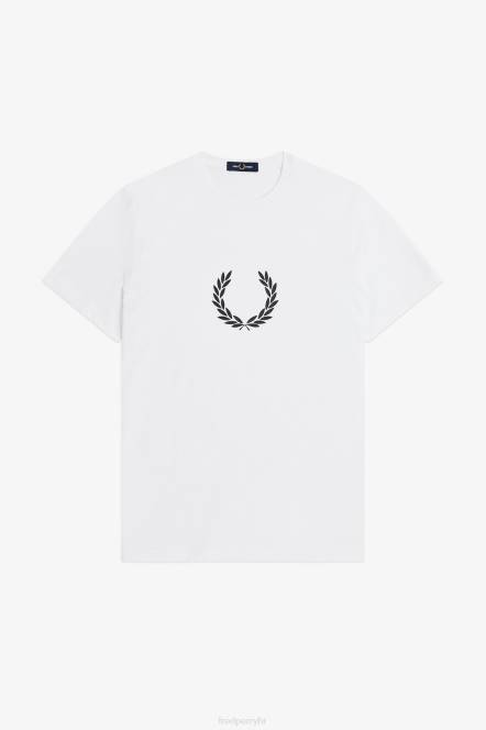 Fred Perry muškarci majica s lovorovim vijencem N42N557 odjeća bijela