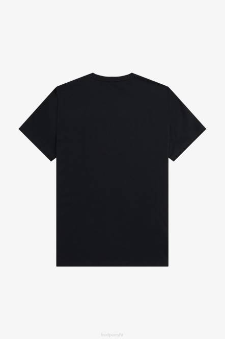 Fred Perry muškarci majica s oznakom kruga N42N530 odjeća crno