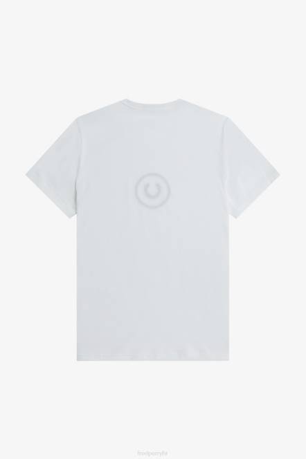 Fred Perry muškarci majica s oznakom kruga N42N585 odjeća bijela