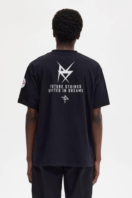 Fred Perry muškarci majica s printom N42N548 odjeća bijela