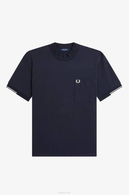 Fred Perry muškarci majica s vrhom rukava N42N483 odjeća mornarica