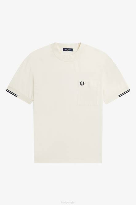 Fred Perry muškarci majica s vrhom rukava N42N484 odjeća ekru
