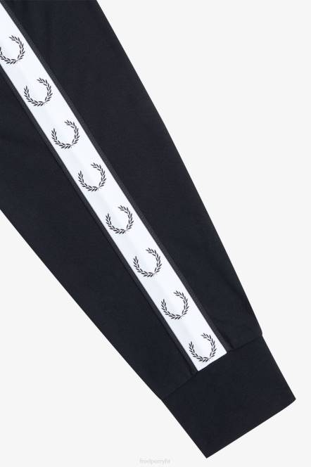 Fred Perry muškarci oblijepljena majica dugih rukava N42N541 odjeća crno