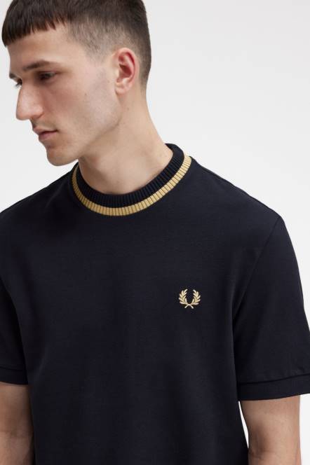 Fred Perry muškarci pike majica s okruglim izrezom N42N578 odjeća crno