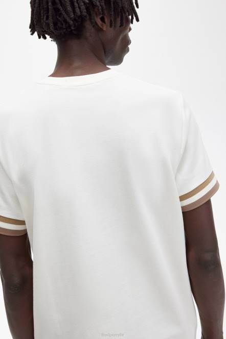 Fred Perry muškarci pike majica s podebljanim vrhovima N42N513 odjeća ekru