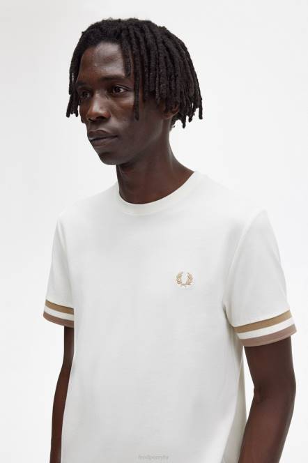 Fred Perry muškarci pike majica s podebljanim vrhovima N42N513 odjeća ekru