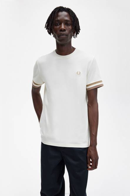 Fred Perry muškarci pike majica s podebljanim vrhovima N42N513 odjeća ekru
