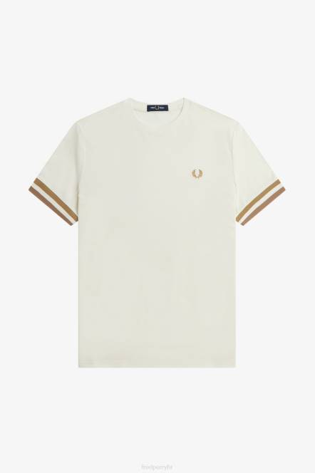 Fred Perry muškarci pike majica s podebljanim vrhovima N42N513 odjeća ekru