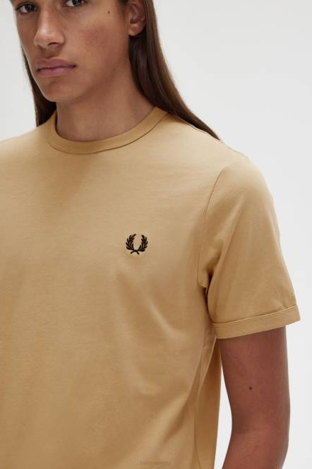 Fred Perry muškarci ringer majica N42N493 odjeća topli kamen