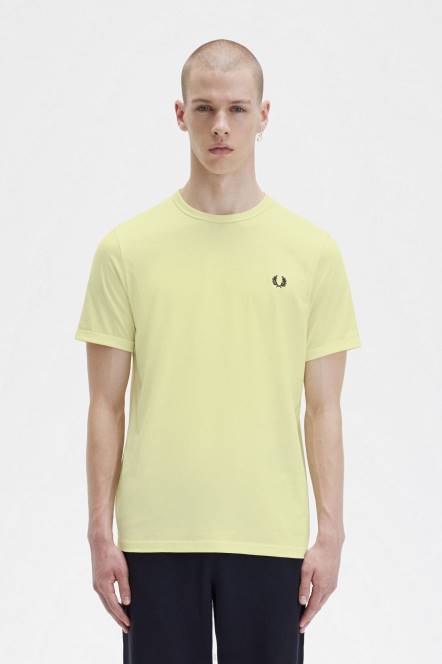 Fred Perry muškarci ringer majica N42N498 odjeća vosak žut