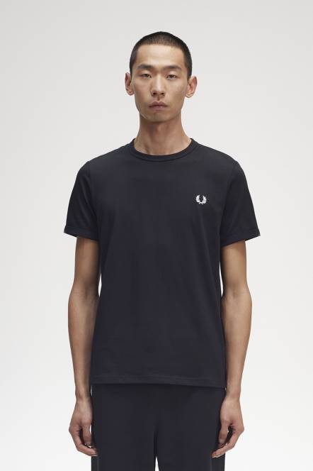 Fred Perry muškarci ringer majica N42N499 odjeća crno
