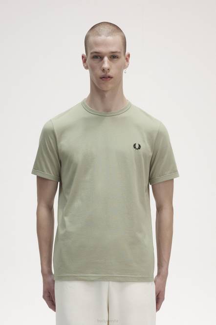 Fred Perry muškarci ringer majica N42N518 odjeća morska trava