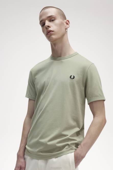 Fred Perry muškarci ringer majica N42N518 odjeća morska trava