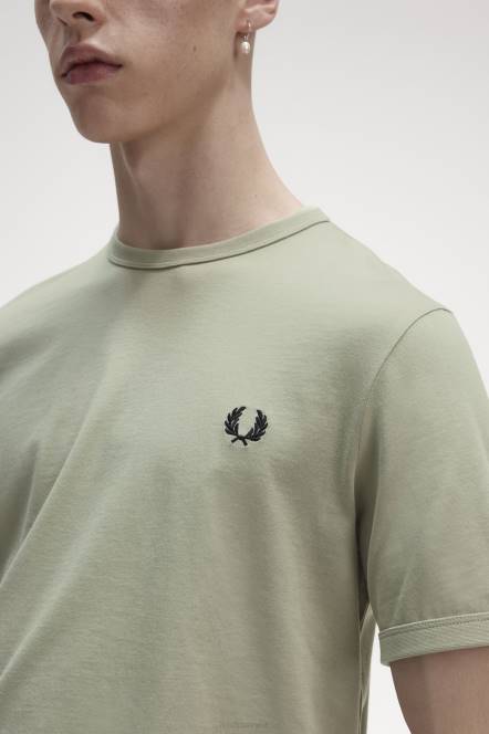 Fred Perry muškarci ringer majica N42N518 odjeća morska trava
