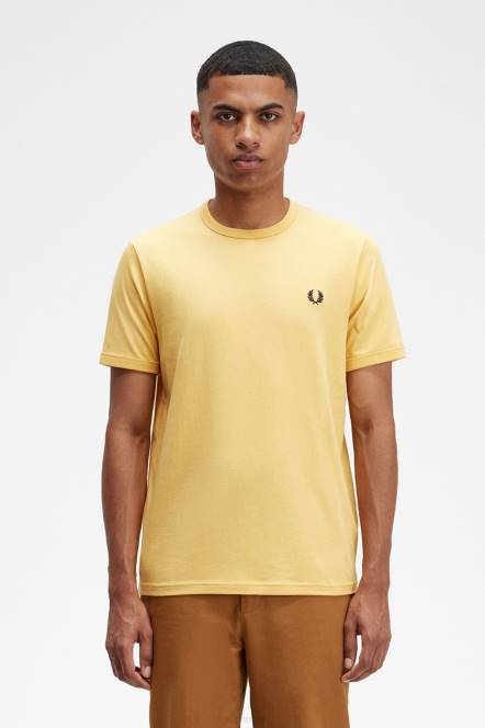 Fred Perry muškarci ringer majica N42N520 odjeća zlatni sat