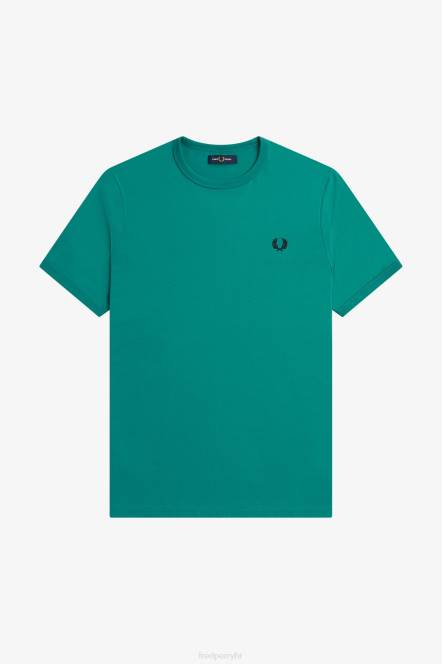 Fred Perry muškarci ringer majica N42N531 odjeća duboka metvica