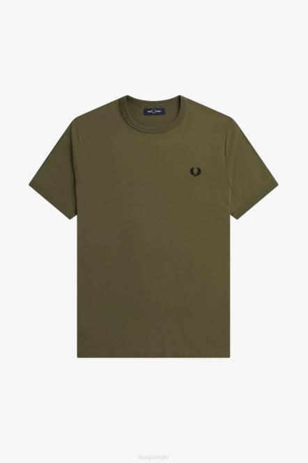 Fred Perry muškarci ringer majica N42N532 odjeća jednolična zelena