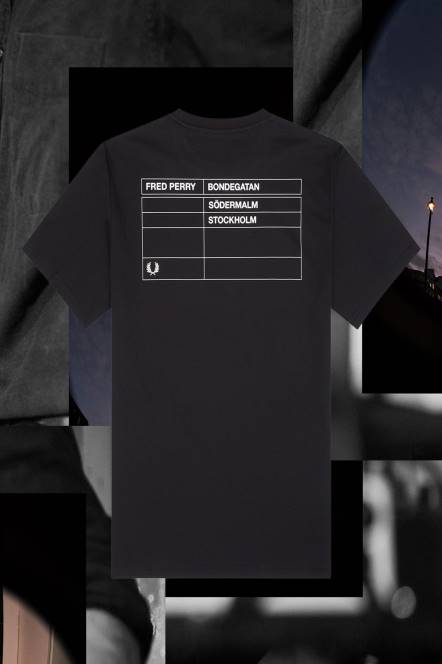 Fred Perry muškarci stockholm ringer majica N42N592 odjeća crno