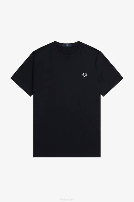 Fred Perry muškarci stražnja grafička majica N42N521 odjeća crno